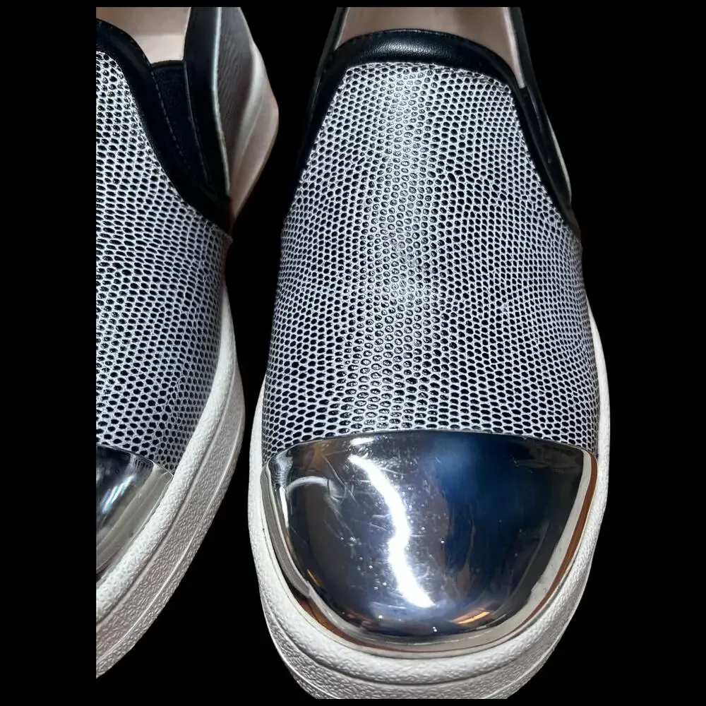SOL SANA Daze SS Women's Size 40/US 9 Slate Pebble Metallic Loafers Shoes